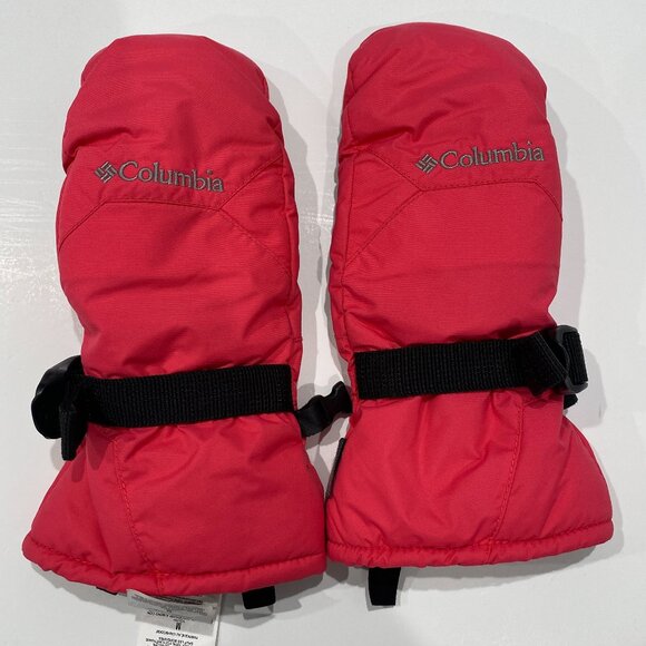 Columbia Whirlibird Mittens, youth size M, pink/black mittens w/omni heat. EUC - Picture 1 of 6